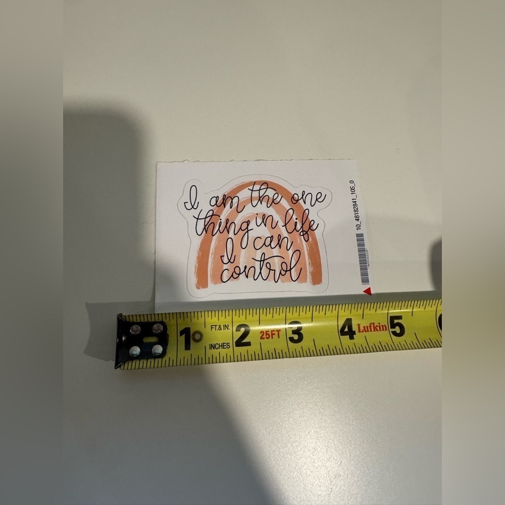 Inspirational Quote Rainbow Design Sticker - Picture 2 of 3